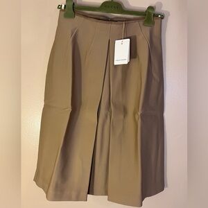 Scanlan Theodore Milano Pleat Skirt Camel size 6 AU / 2 US